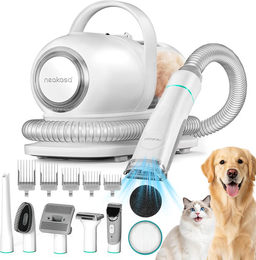 Neakasa P1 Pro pet grooming kit with vacuum suction and attachment heads