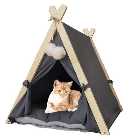 Large Washable Canvas Pet Cat Dog Tent House
