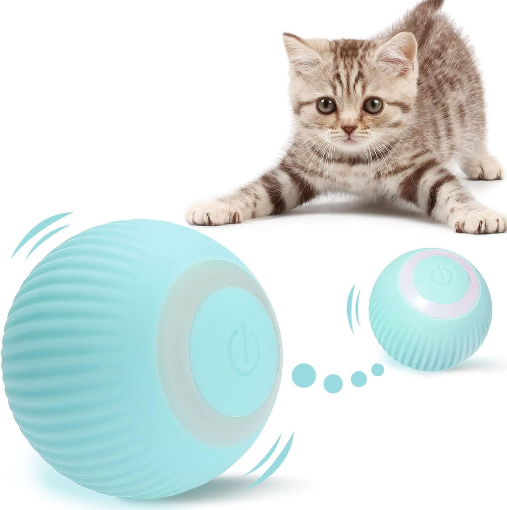 360° Rotating Interactive Cat Toys Ball with LED Lights