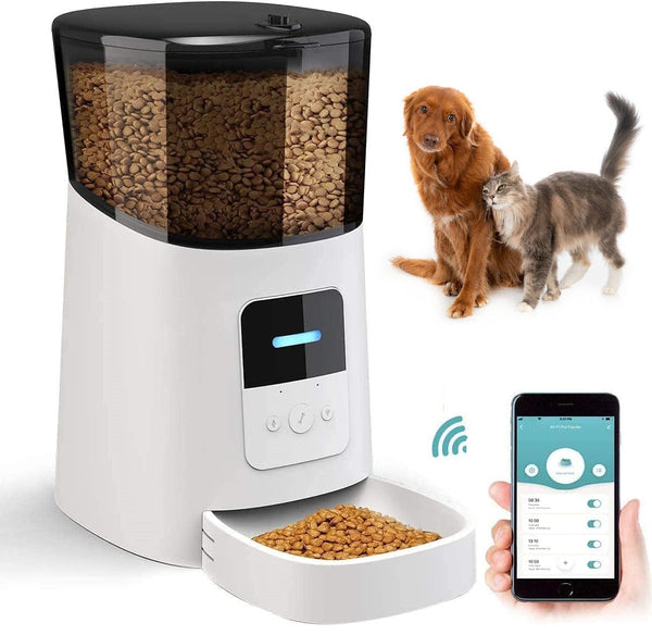 Smart Wi-Fi Enabled Automatic Cat Dog Pet Feeder