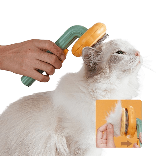 Pet Cat Dog Grooming Massage Self-Cleaning Brush Comb