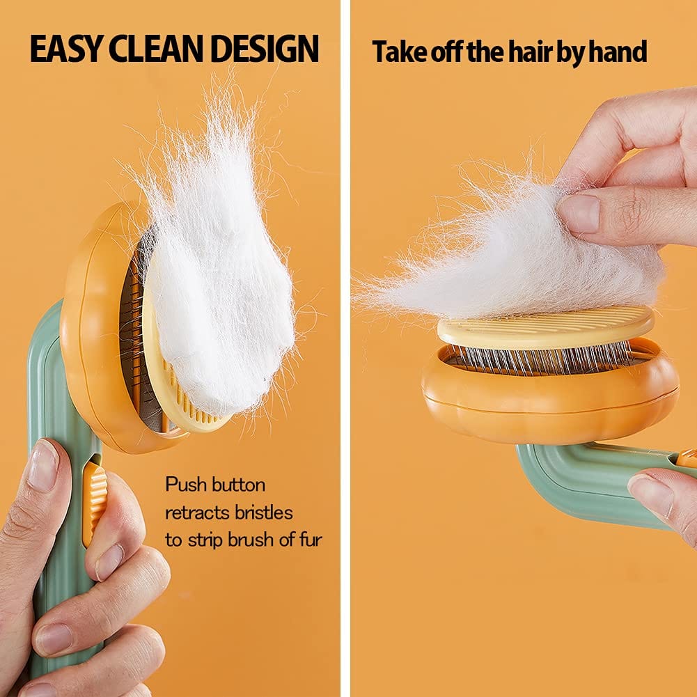 Pet Cat Dog Grooming Massage Self-Cleaning Brush Comb