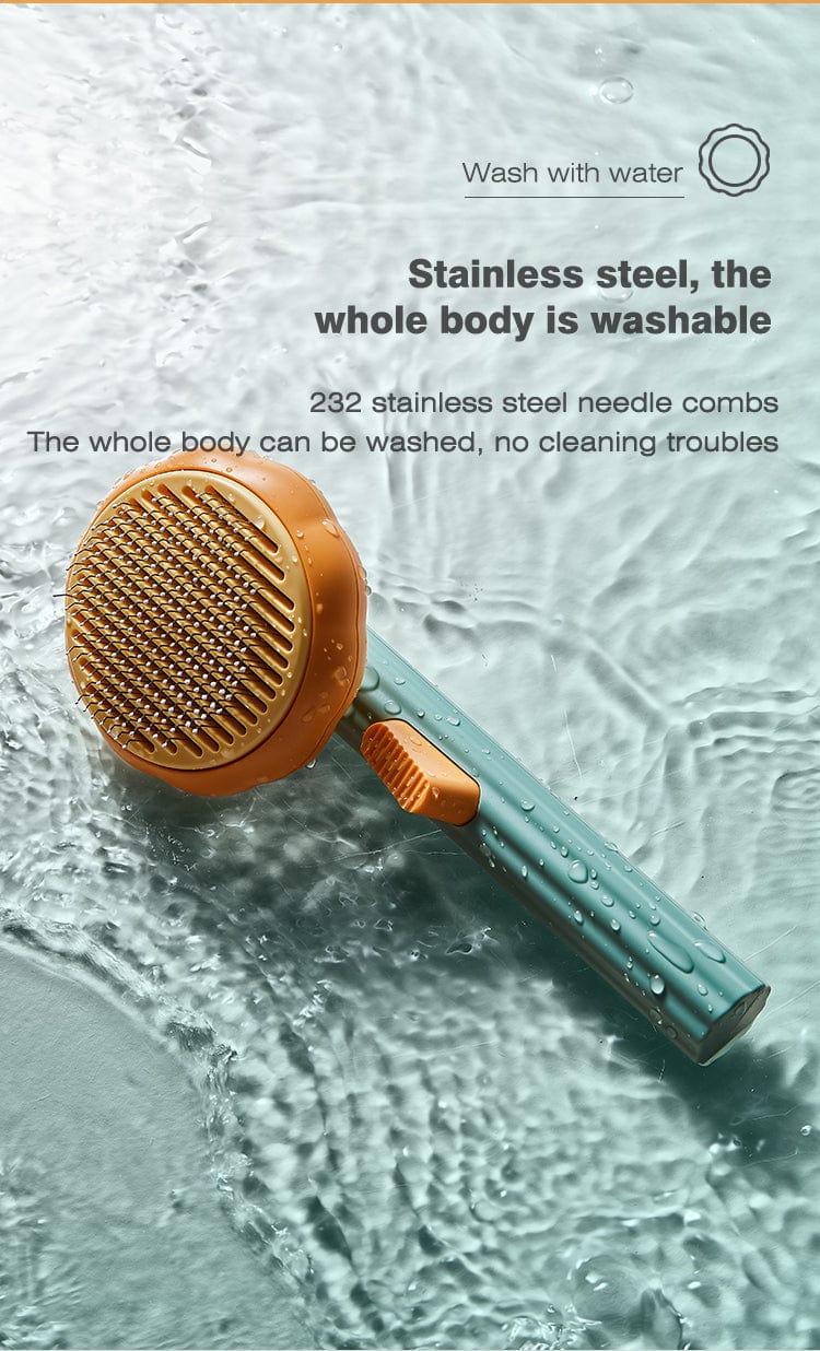 Pet Cat Dog Grooming Massage Self-Cleaning Brush Comb
