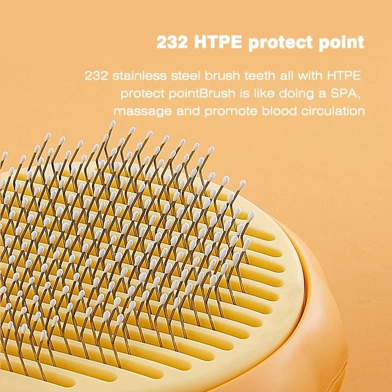 Pet Cat Dog Grooming Massage Self-Cleaning Brush Comb