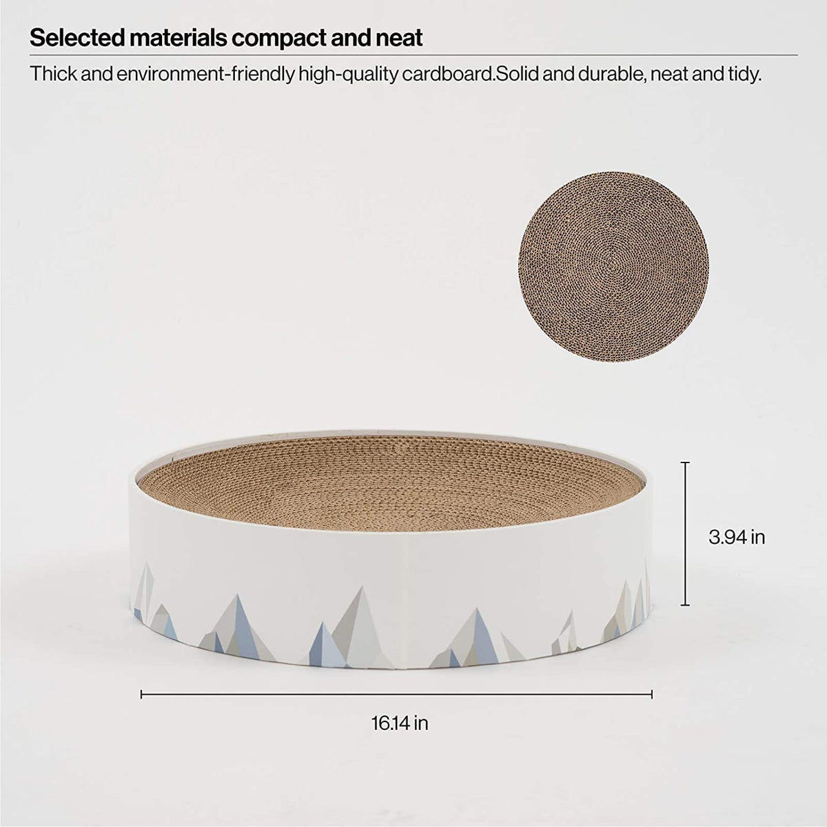 2in1 Cat Scratching Pad & Lounge Durable Indoor Cardboard