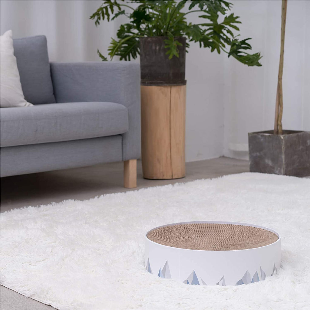 2in1 Cat Scratching Pad & Lounge Durable Indoor Cardboard