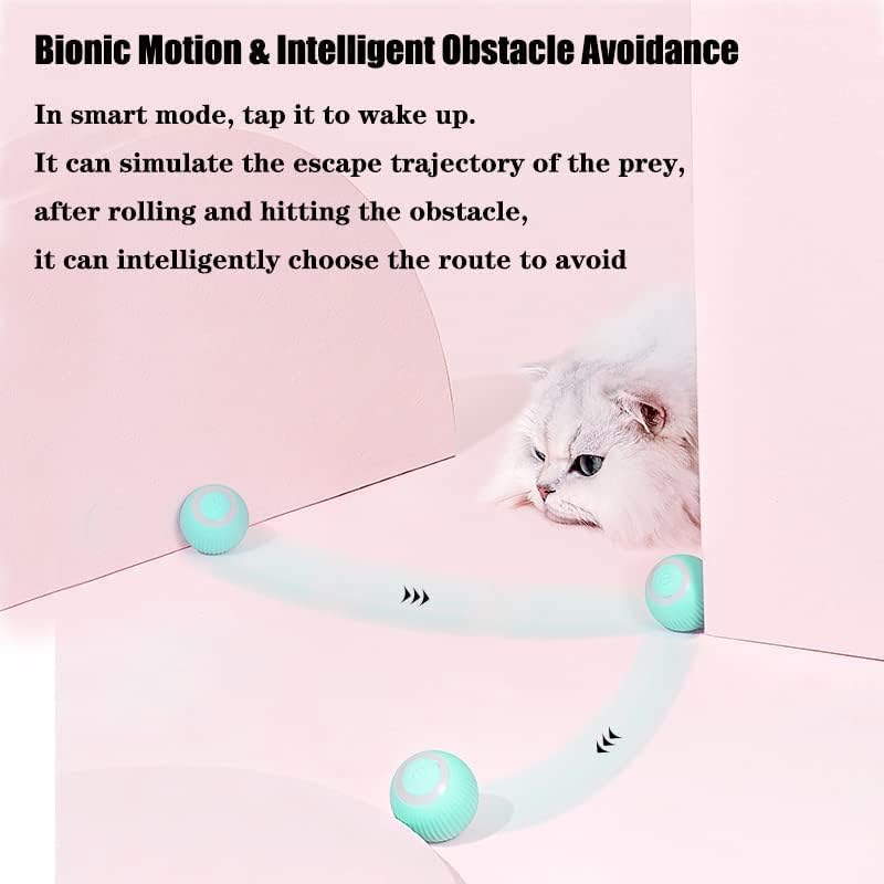 360° Rotating Interactive Cat Toys Ball with LED Lights